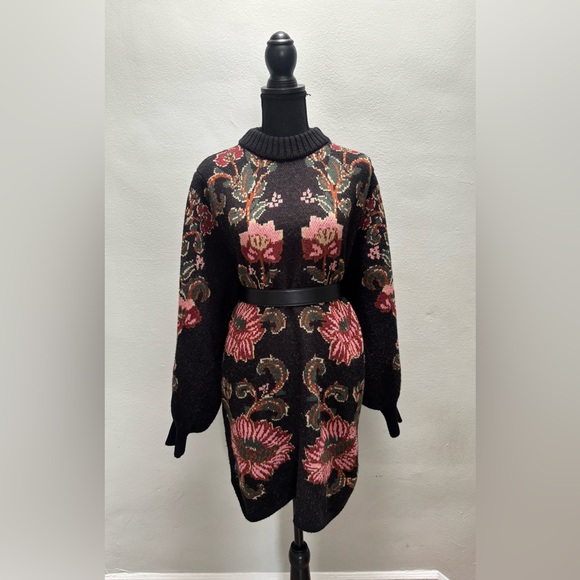 FARM Rio Black Ravenala Knit Mini Dress - Picture 6 of 13